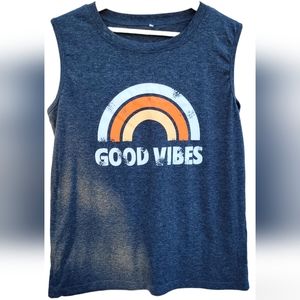 Good Vibes Muscle Tank, Size XL